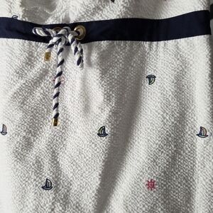 Lilly Pulitzer White Dress with Nautical Embroidery